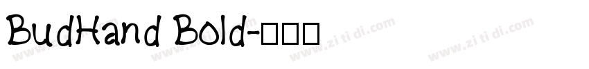 BudHand Bold字体转换